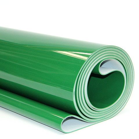 Precio barato 1mm-8mm Verde PVC/PU/Cintas transportadoras de caucho