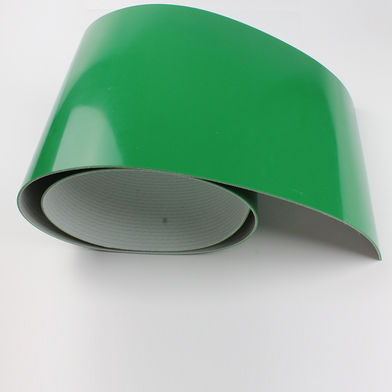 Precio barato 1mm-8mm Verde PVC/PU/Cintas transportadoras de caucho